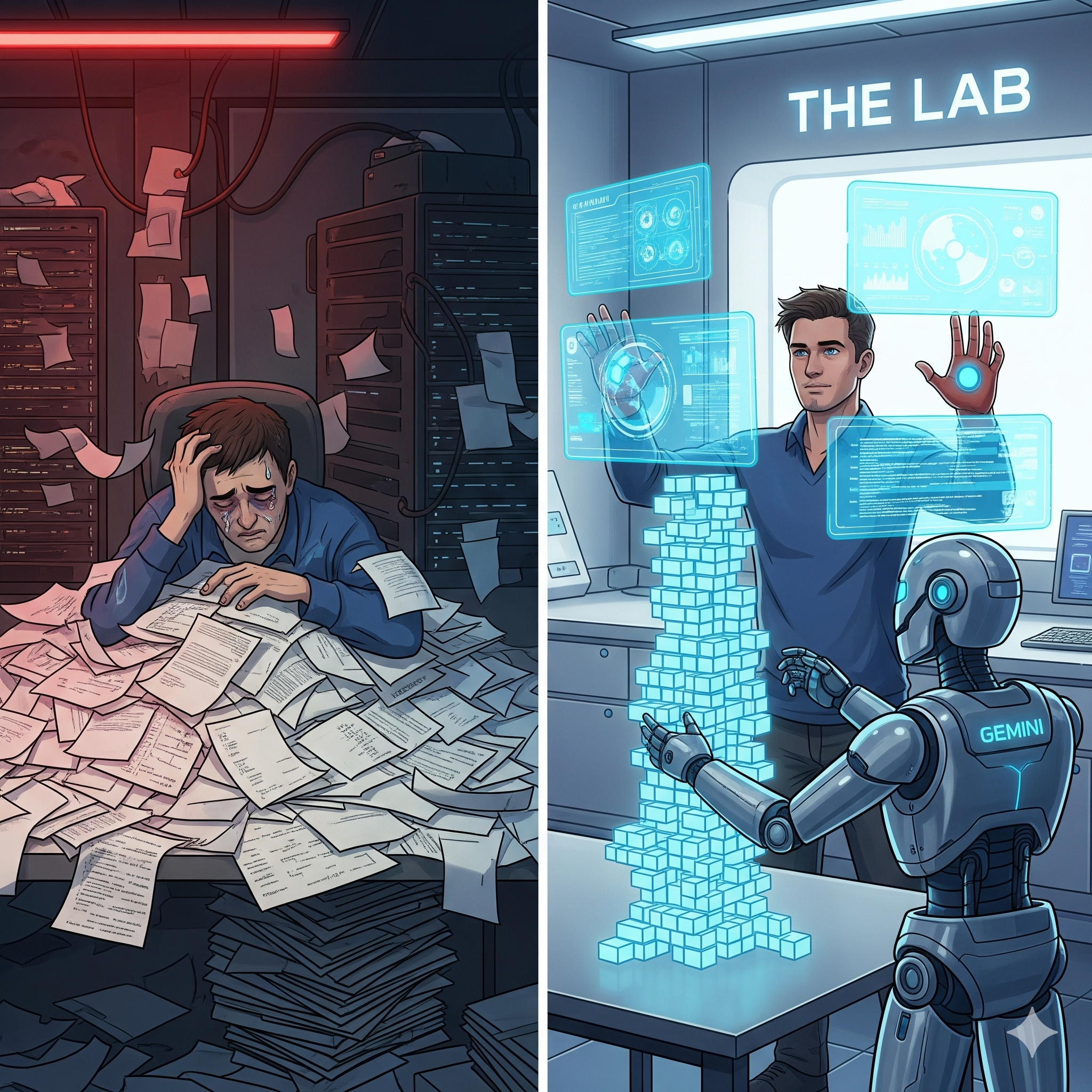 gemini for application developers lab interface showing code generation and app building tools.